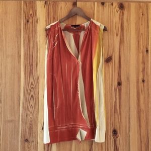 Cotélac - Orange/Yellow/Cream Sleeveless Tunic - 2